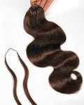 BEEOS Color 4 Brown Body Wave Crochet Hair 20 Inch