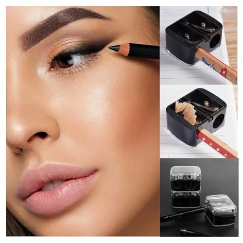 Dual-Size Makeup Pencil Sharpener for Eyeliners, Lip & Eyebrow Pencils