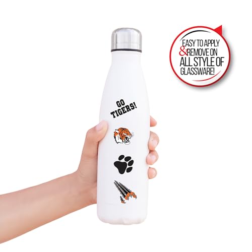 Go Tigers Temporary Tattoos - 100 Pack School Spirit