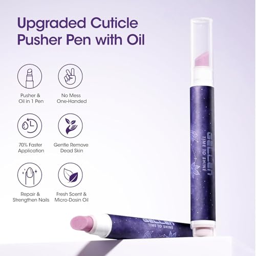GELLEN Ceramic Cuticle Oil Pusher Pen – 2Pc Set