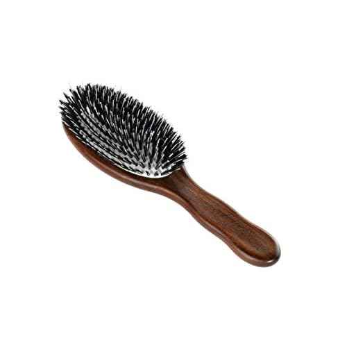 ACCA KAPPA Classic Oval Hair Brush Mixed Boar and Nylon Bristles Kotib? Wood Scalp-Massage Detangler
