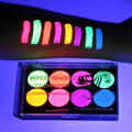 8-Color UV Neon Glow Makeup Palette | Blacklight Eyeliner Kit