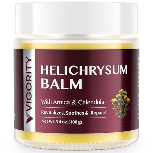 Vigority Helichrysum Balm for Mature Skin - 3.4oz Soothing Cream