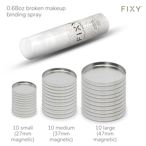 FIXY Ultimate Makeup Refill Kit with 30 Magnetic Pans & Binder Spray