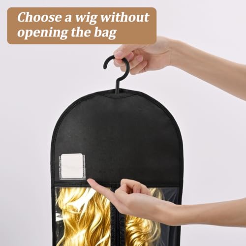 6-Pack Extra Long Wig Storage Bags with Hanger - 31.5in