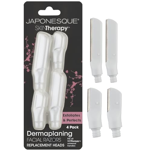 JAPONESQUE SKINTherapy Dermaplaning Facial Razor Replacement Head, Superior Japanese Blades for Precision Exfoliation and Hair Removal