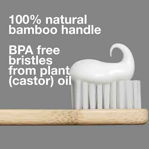 Davids Premium Bamboo Soft Bristle Toothbrush - 3 Pack | BPA Free, Eco-Friendly, Sustainable High Performance Bristles to Improve Oral Health Naturally | 100% Natural Bamboo Handle | Made in Germany