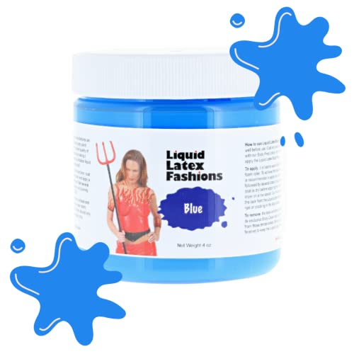 Liquid Latex Blue Body Paint 4 Oz - Cosplay Makeup