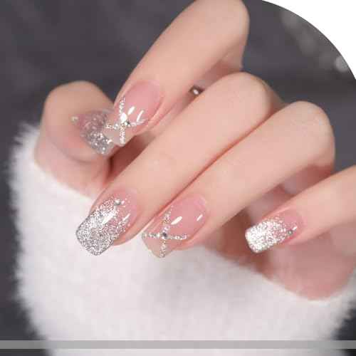 GAOY Platinum Cat Eye Gel Nail Polish, 16ml Silver Glitter Holographic Nail Polish with Magnet, Reflective Translucent UV Gel, 2230 Star Shower