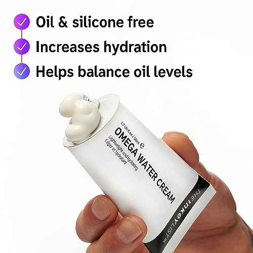 The INKEY List Omega Water Cream 1.69 fl oz/50ml, Oil-Free Face Moisturiser, Lightweight Gel, Vegan Friendly Skincare, Suitable For Blemish Prone Skin