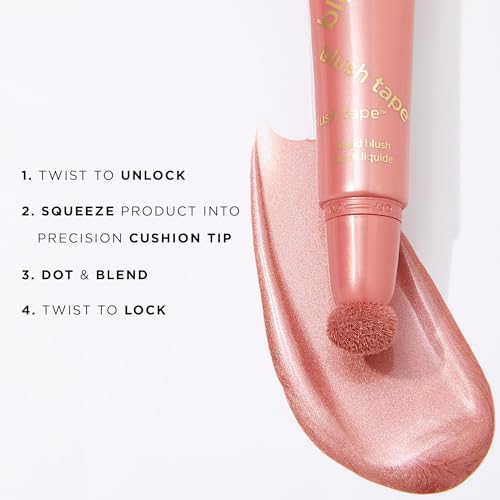 tarte Blush Tape Liquid Cheek Makeup - Rose Buildable Cream Blush, Vegan & Cruelty-Free