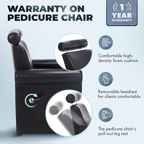 Mona Lisa Plumb Free Pedicure Chair - No Plumbing, Portable