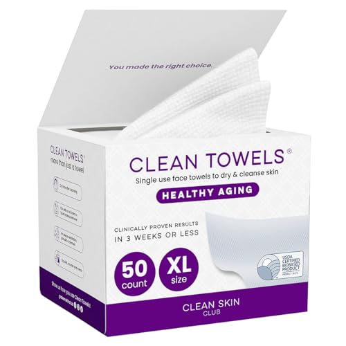 CLEAN SKIN CLUB Healthy Aging Clean Towels® XL - 50 Count Facial Towels