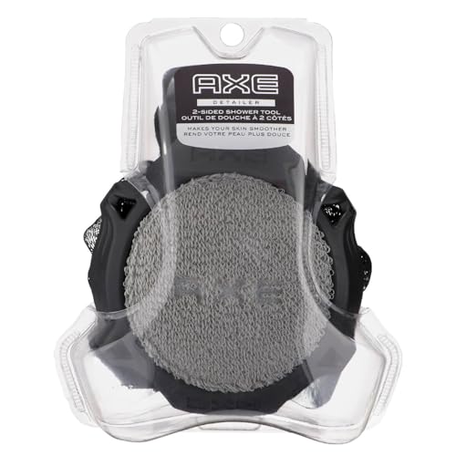 AXE Men's 2-Sided Shower Scrubber Tool – Exfoliate & Cleanse