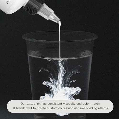 Xtreme EXO White Tattoo Ink 4OZ / 120ML High Pigment Load for Intense Coverage, Brilliant Highlights, Vegan, for Tattooists