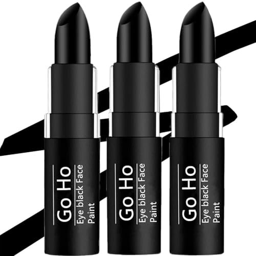 Go Ho Eye Black Stick 3-Pack for Sports - Waterproof Baseball Makeup