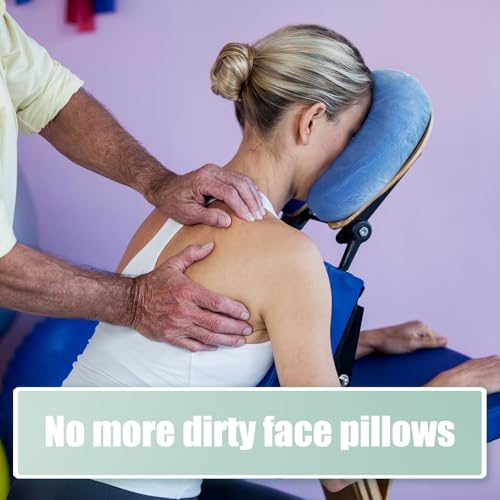 Jecery 500 Pcs Disposable Face Cradle Covers, Soft Fitted Headrest Neck Pillow Covers for Massage Tables, Chairs Beauty Salon Spa