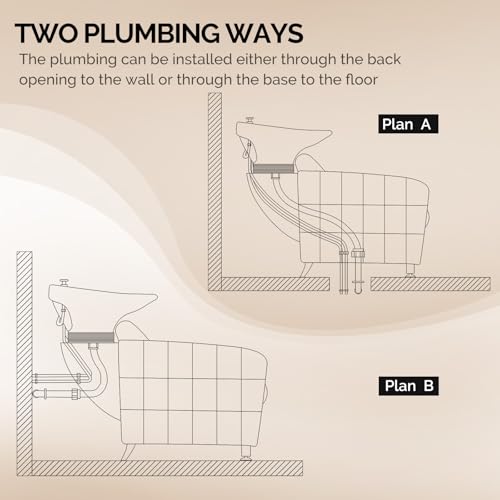 OmySalon Shampoo Chair & Bowl Backwash Unit for Salons