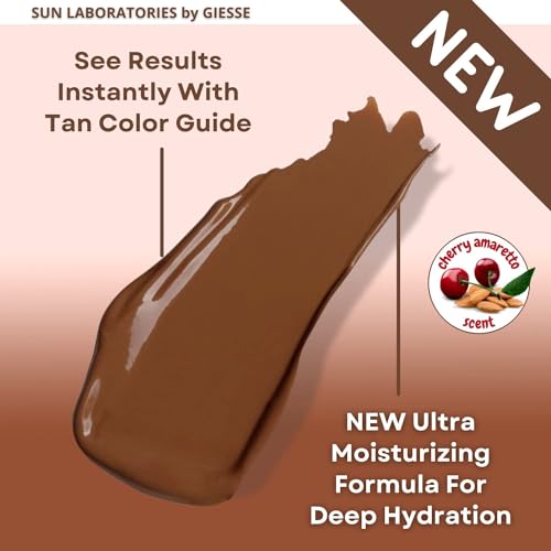 Sun Laboratories By Ultra Dark Self Tanning Lotion 4 oz - Organic Sunless Tanner for Dark Tones, Long Lasting Sun Labs Sun Self Tanner, Ideal for Tanning Bed Lotion and Sunless Tanning Lotion