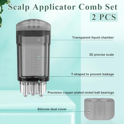 Minoxidil Applicator Set with Cleaning Brush & Dropper - 2 PCS