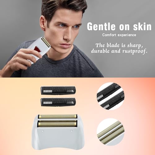 4 Pack Pro Shaver Replacement Foil and Cutters compatible with andis 17150(TS-1) shaver ProFoil Lithium replacement, Golden