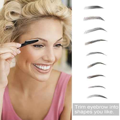 21 Pcs Eyebrow Razors, Face Razors Multipurpose, Exfoliating Dermaplaning Tools, Eyebrow Trimmers Shaver with Safety Cover, Facial Hair Removal for Women Men Body Use (Black)