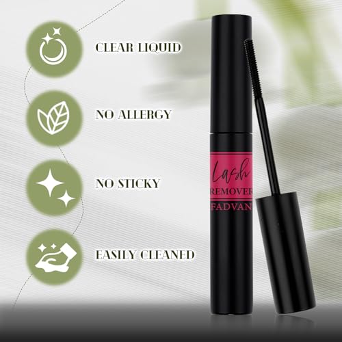 FADVAN DIY Lash Extension Kit 60D Volume Lash Clusters Kit with Lash Bond and Seal 280 pcs Thick Individual Lashes 8-16 mm D Mink Lashes Cluster, Lash Cluster Remover and Tweezers