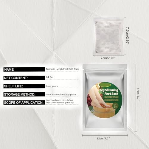 Grospe Natural Mugwort Herbal Foot Bath Bags for Relaxation & Foot Care
