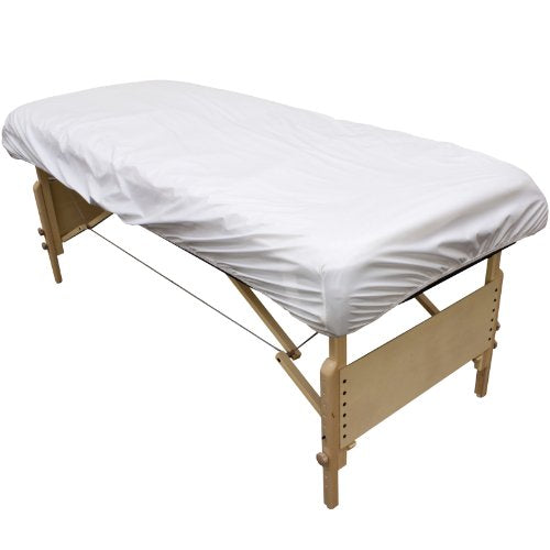 Body Linen Waterproof Massage Table Cover - Reusable PUL Fitted Sheet