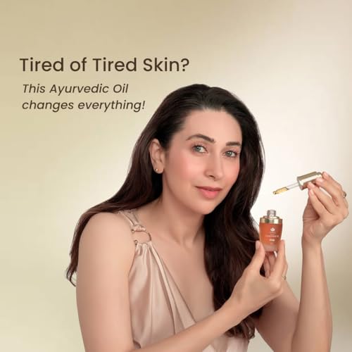 Shankara Kumkumadi Oil for Face - Pure Saffron with 32 Ayurvedic Flowers ? Gua Sha Facial Oil for Glowing Skin ? (18ml) Timeless Kumkumadi Tailam Original Scent ? Moisturizing and Hydrating