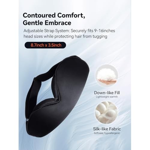USB Heated Eye Mask for Dry Eyes & Tired Eyes, Warm Compress Therapy with Adjustable Heat & Timer ? Soft Relaxation Mask for Puffiness, Dark Circles, Sleep & Eye Strain Relief