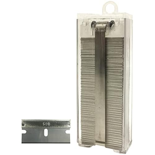 ALLWAY SEB100AD #9 Single-Edge Razor Blades with Auto Dispenser, 100 Pack