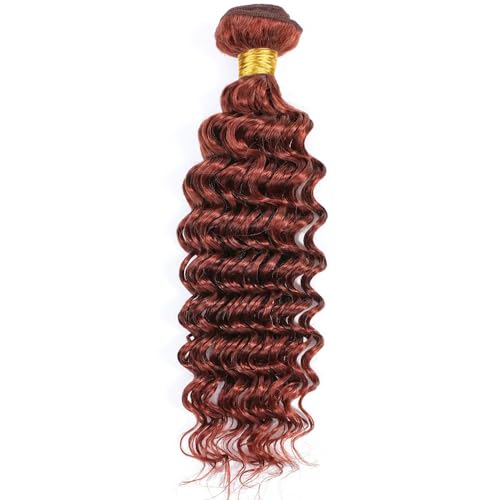 Color 33 Deep Wave Human Hair Bundles 18 Inch