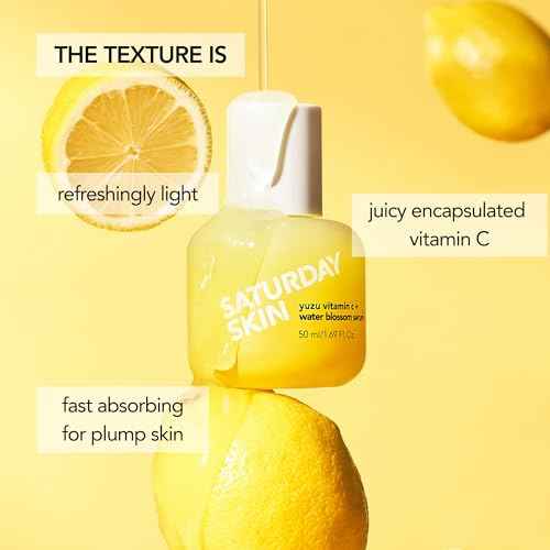 Vitamin C Serum For Face From Yuzu - Brightening Formula With Hyaluronic Acid 7 Peptide Mix And Niacinamide, Deeply Hydrate, Improve Uneven Skin Texture, Vegan, Korean Skin Care (50 ml)
