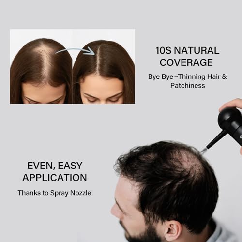 Hair Building Fibers with Spray Applicator - Thicker Hair Instantly