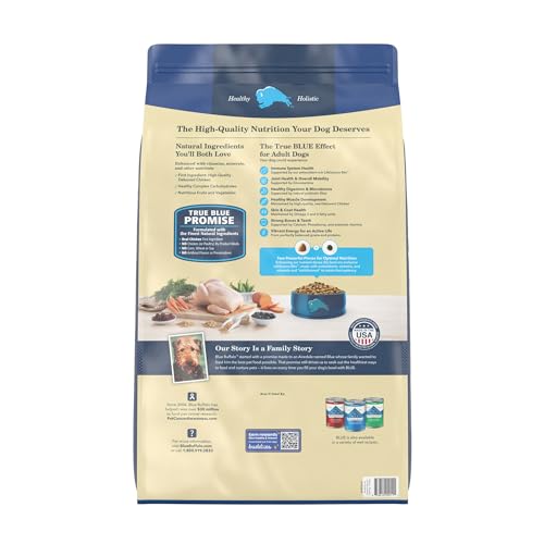 Blue Buffalo Life Protection Formula Adult Dry Dog Food, Helps Build and Maintain Strong Muscles, Made with Natural Ingredients, Chicken & Brown Rice Recipe, 30-lb. Bag