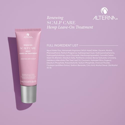 Alterna Haircare Renewing Scalp Care Peppermint Leave on Scalp and Hair Treatment, 2.5 Fl Oz Lightweight and Fast Absorbing to Moisturize and invigorate Scalp