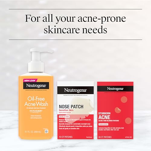 Neutrogena Oil Free Acne Face Wash, 2% Salicylic Acid, 3-Pack