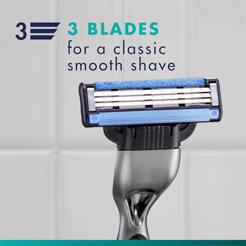 Gillette Mach3 Razor Blades for Men, 3-Blade Razor Refills, 15 Count