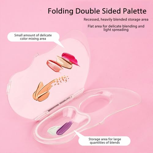 Rowcay Acrylic Makeup Palette Set 2-Pack with Spatula