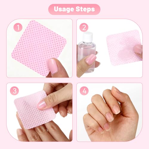 720 Pcs Lint-Free Nail Wipes Set - Absorbent, Soft, Non-Woven for Nail Care - Variation of THIS listing 720