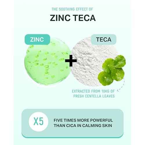 BRING GREEN ZINC TECA Serum with Niacinamide | Soothing Face Serum for Sensitive Skin, Pore Minimizing & Hydrating | Korean Skincare for Breakouts & Uneven Texture