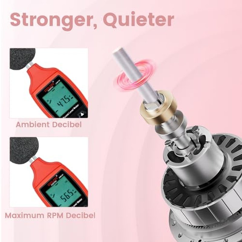 Delanie Professional Nail Drill 35000 RPM Rechargeable Rose Gold