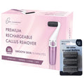 Own Harmony Electric Callus Remover for Feet and 6 Rollers Bundle: Rechargeable Pedicure Tools & Professional Foot Care for Women - Electronic Foot File Sander - Best for Hard Dry, Dead, Cracked Skin