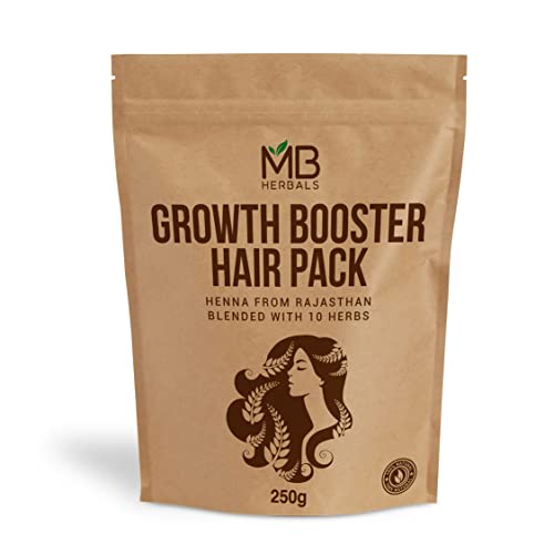 MB Herbals Growth Booster Hair Pack with Herbal Powders - 8.8 oz