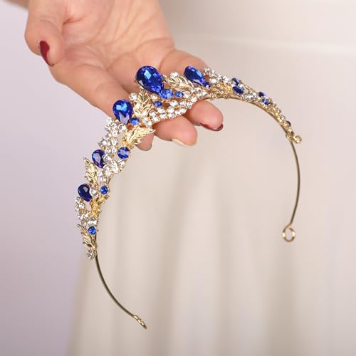 Elegant Rhinestone Tiara Crown for Women - JWICOS Bridal Headband