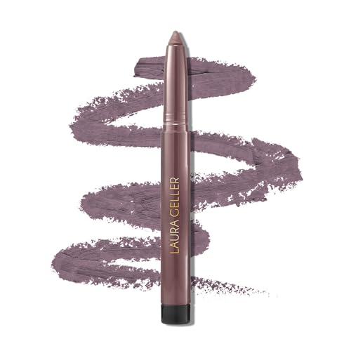 LAURA GELLER NEW YORK Kajal Longwear Kohl Eyeliner Pencil - Smoky Plum Kohl - Caffeine and Vitamin E - Smooth & Blendable Liner - Built-In Sharpener