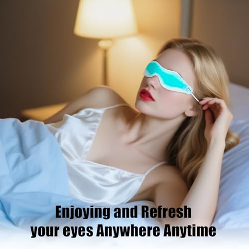 Cooling Eye Mask Gel Ice Pack - Reusable Eye Pads for Puffiness Relief