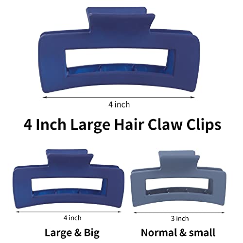 Large Hair Claw Clips for Thick Hair - 12 Pack Jaw Clips
