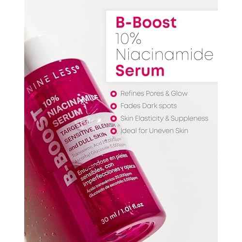B-Boost 10% Niacinamide Serum ? Korean Face Serum for Even Skin Tone ? Tranexamic Acid & Glutathione ? Revitalize Complexion, 1.01 fl.oz.